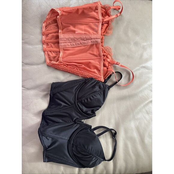 Lot Of 2 XS Corsets Black, Orange. - Picture 4 of 6